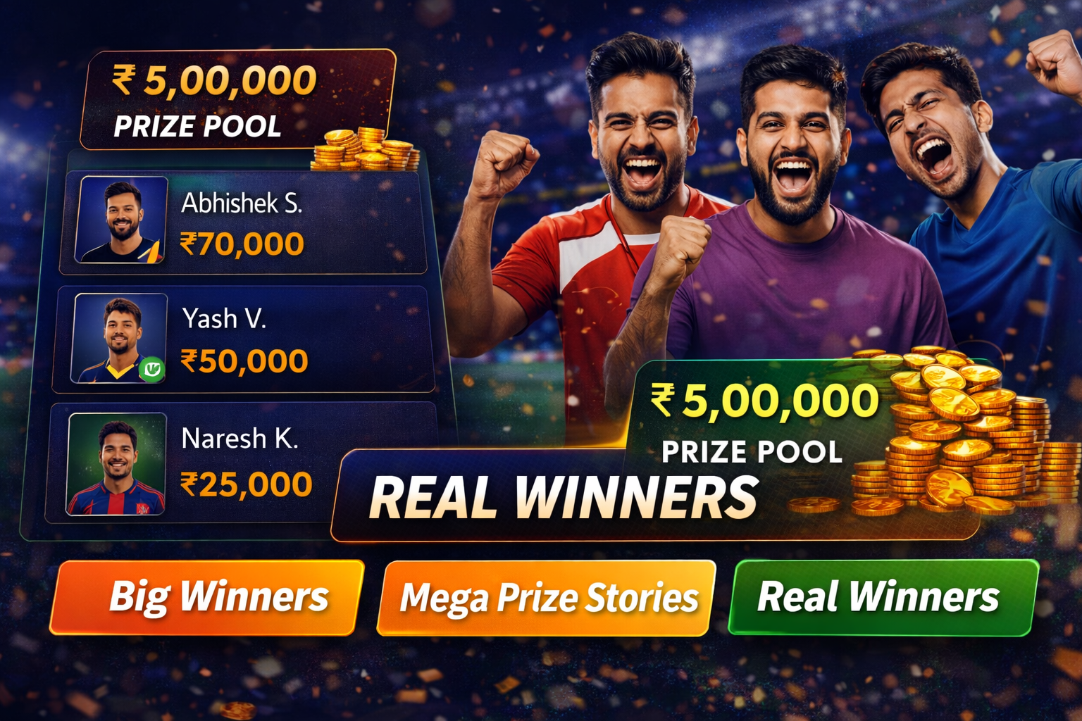 Come Cricket Zone fantasy cricket result notes